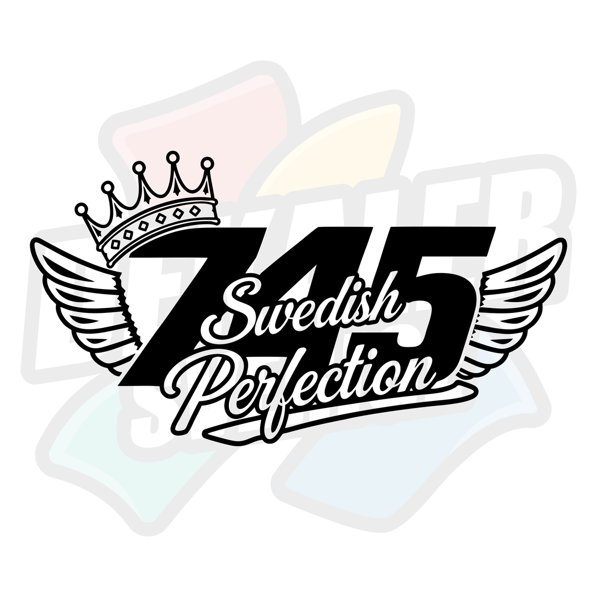 745 Swedish perfection vinge - Dekal