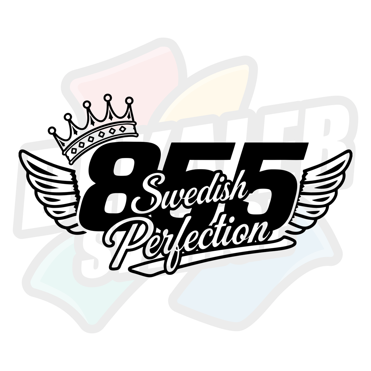 855 Swedish perfection vinge - Dekal