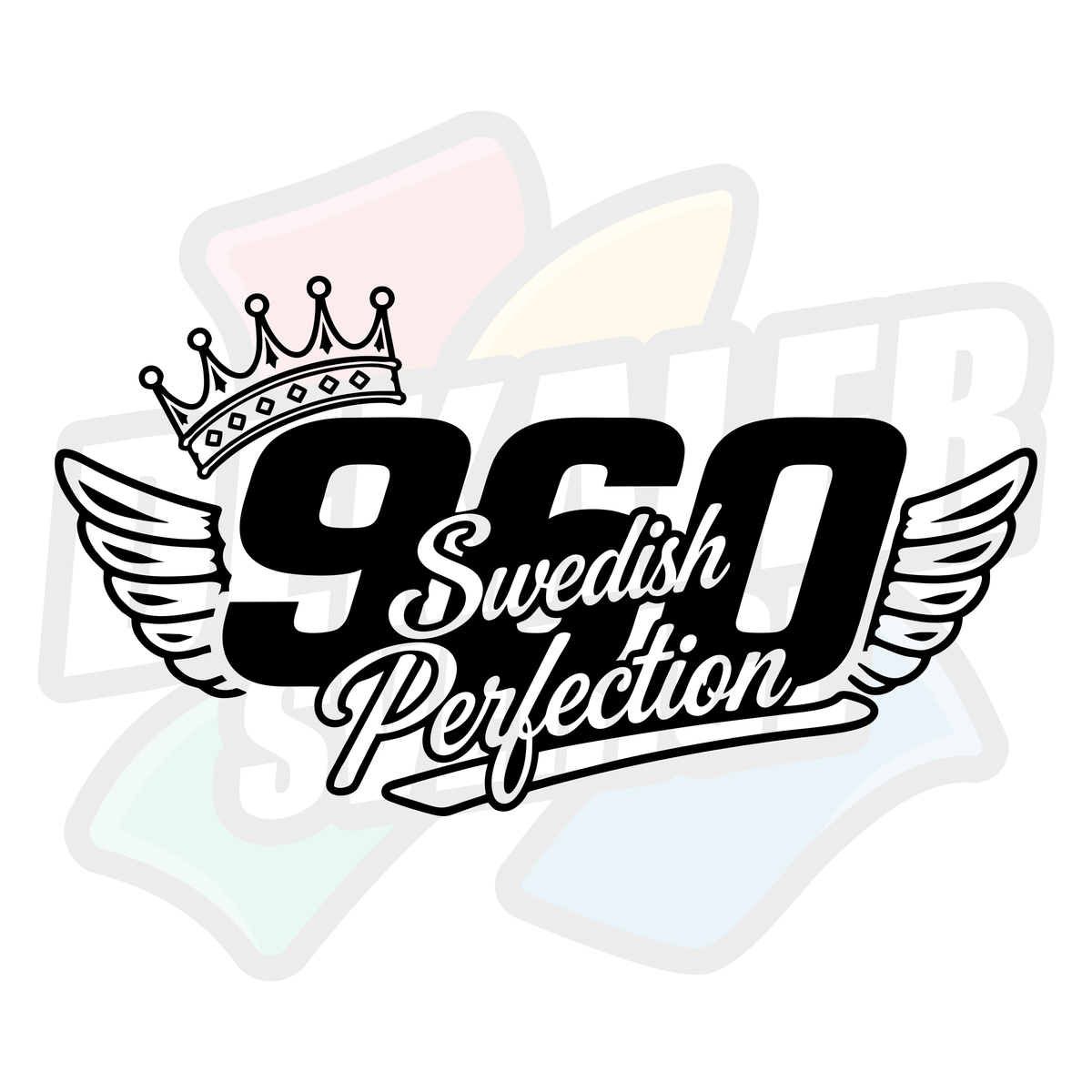 960 Swedish perfection vinge - Dekal