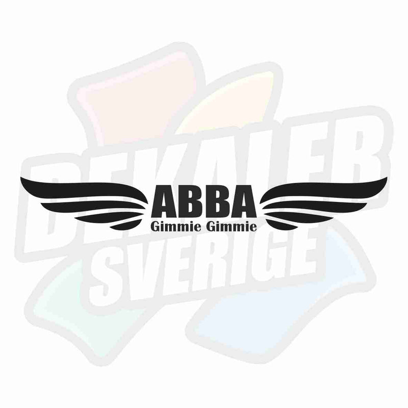 ABBA Gimmie Gimmie - Dekal