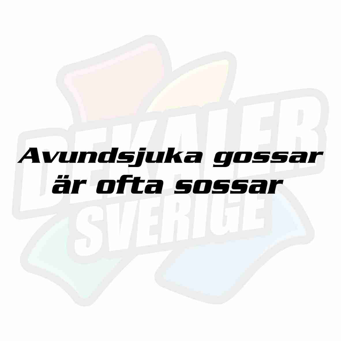 Avundsjuka gossar är oftast sossar - Dekal