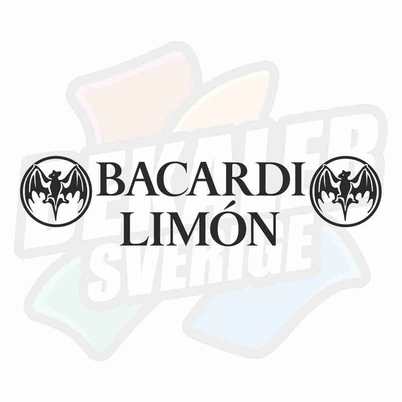 Bacardi Limón med logo - Dekal