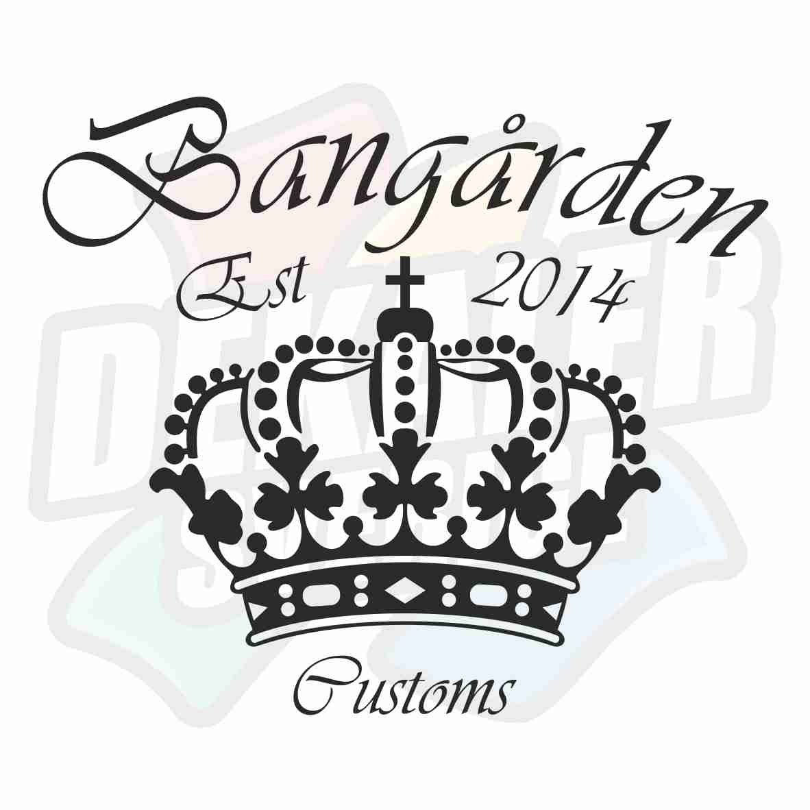 Bangården Custom 4 - Dekal