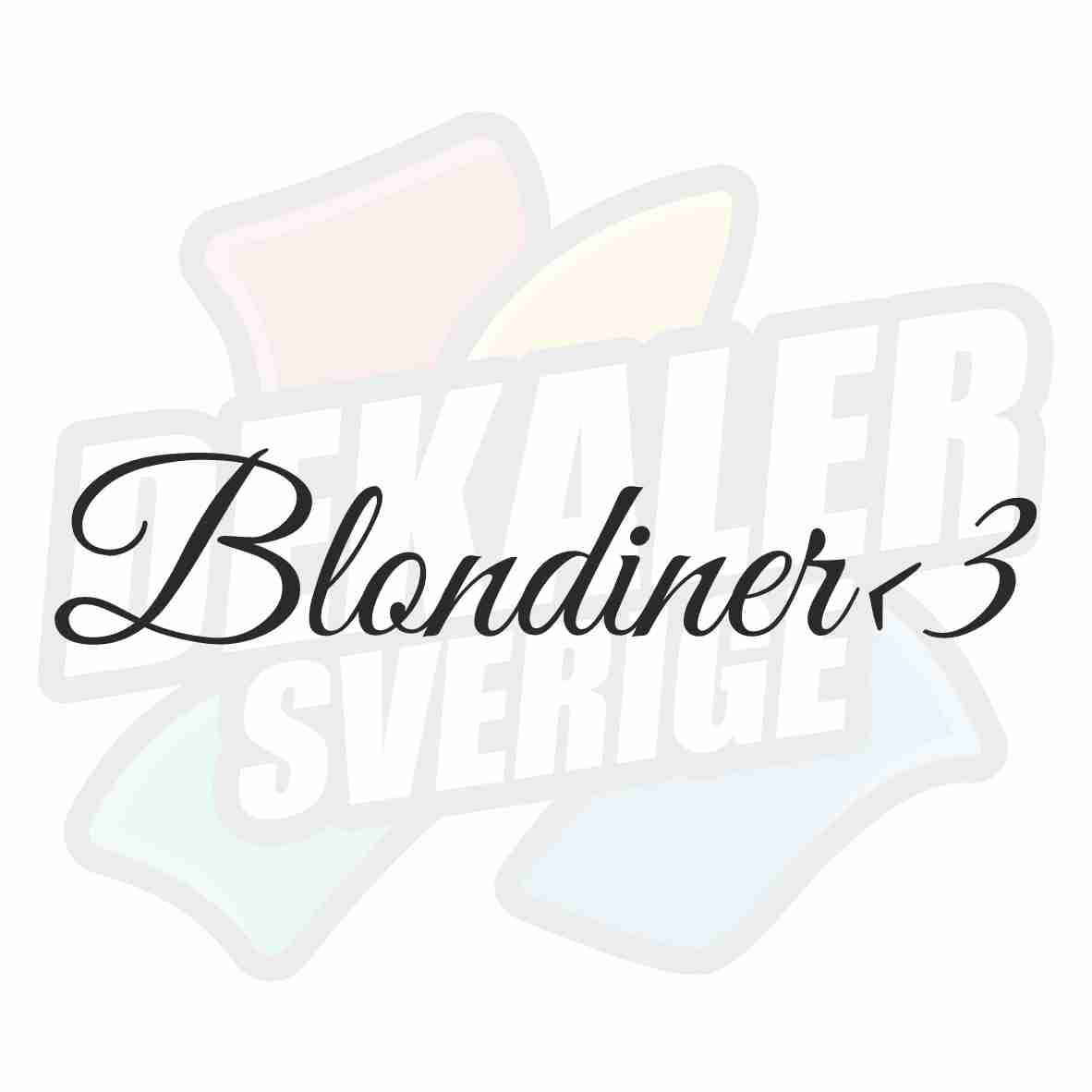 Blondiner - Dekal