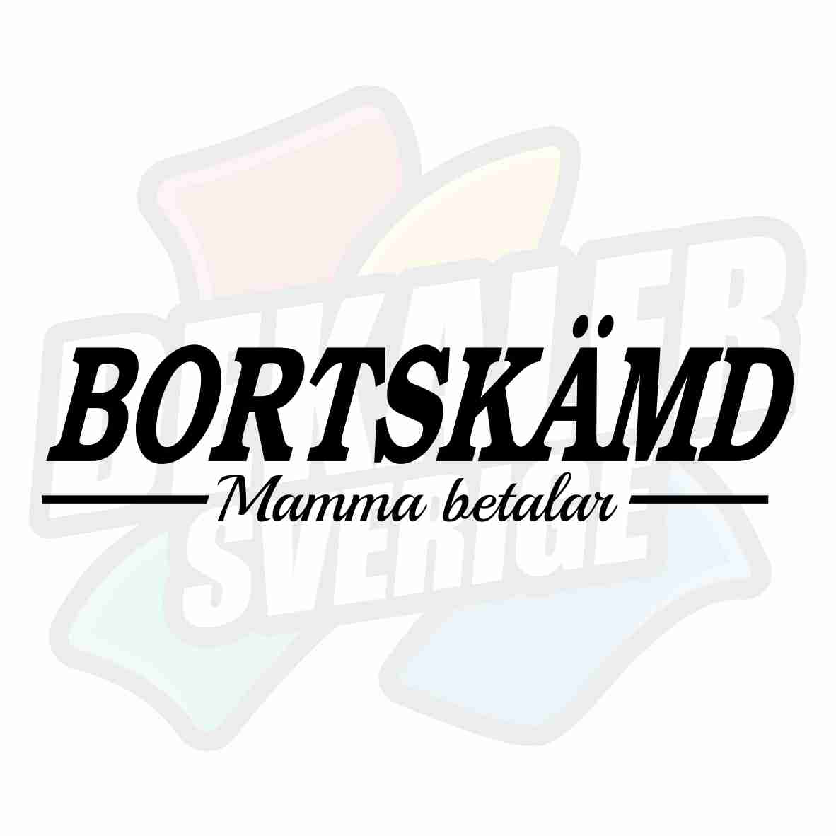 Bortskämd, mamma betalar - Dekal