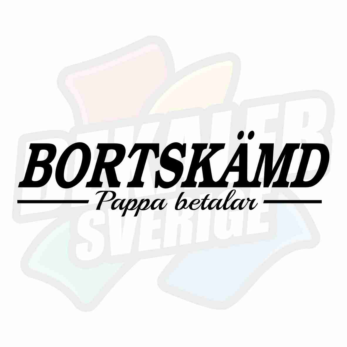 Bortskämd, pappa betalar - Dekal
