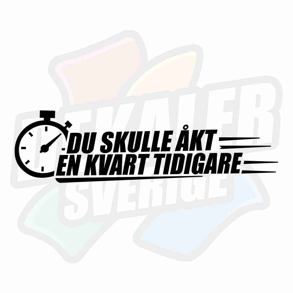 Du skulle åkt en kvart tidigare - Dekal
