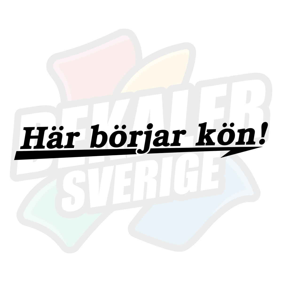 Här börjar kön - Dekal