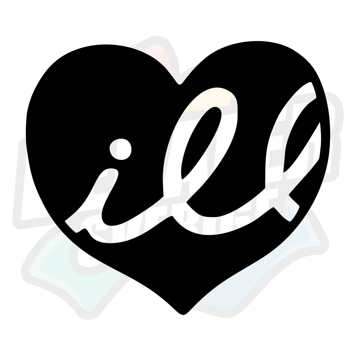 Ill hjärta - Dekal