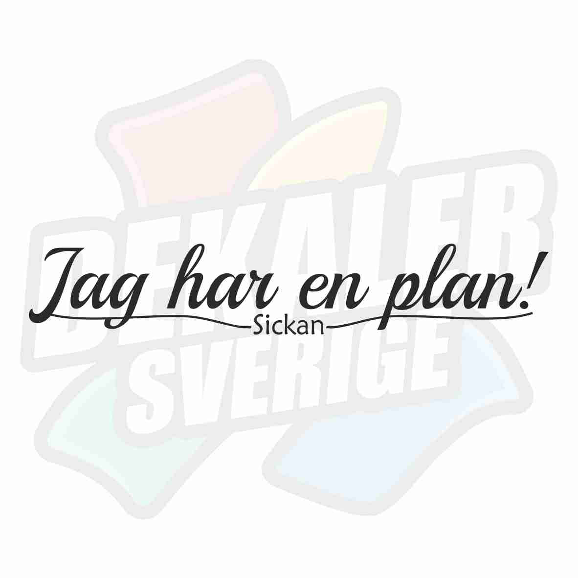 Jag Har EN Plan - Dekal