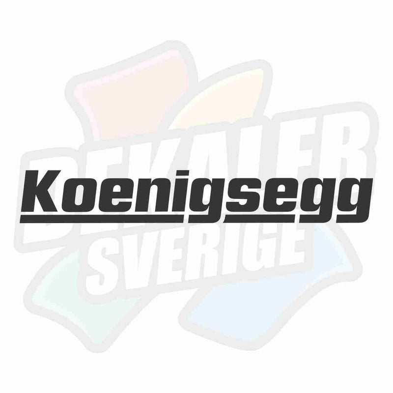 Koenigsegg - Dekal