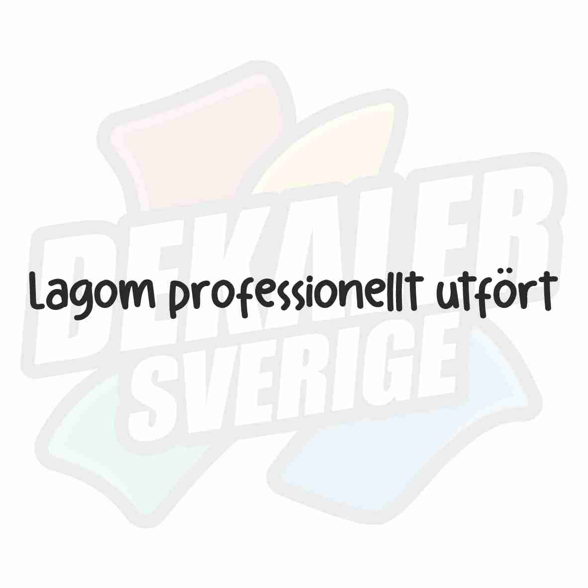 Lagom professionellt utfört - Dekal