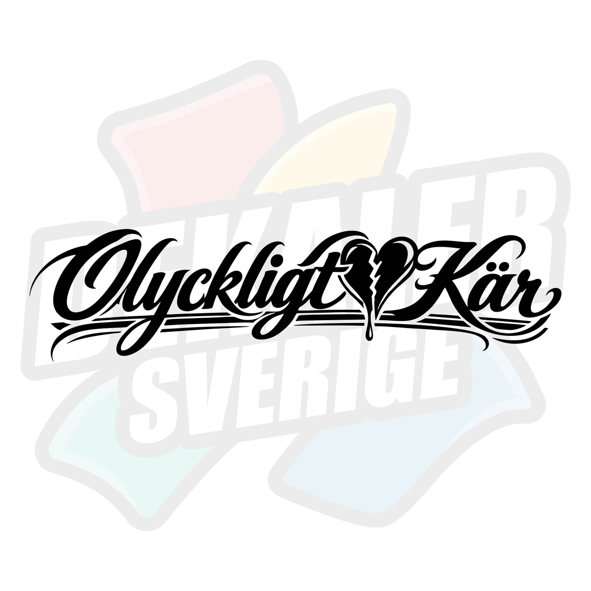 Olyckligt kär - Dekal