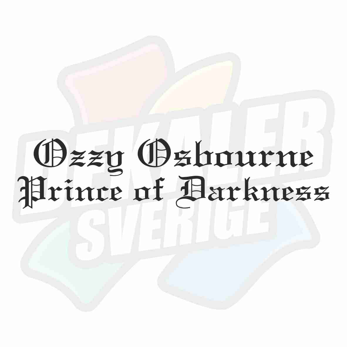 Ozzy Osbourne Prince OF Darkness - Dekal
