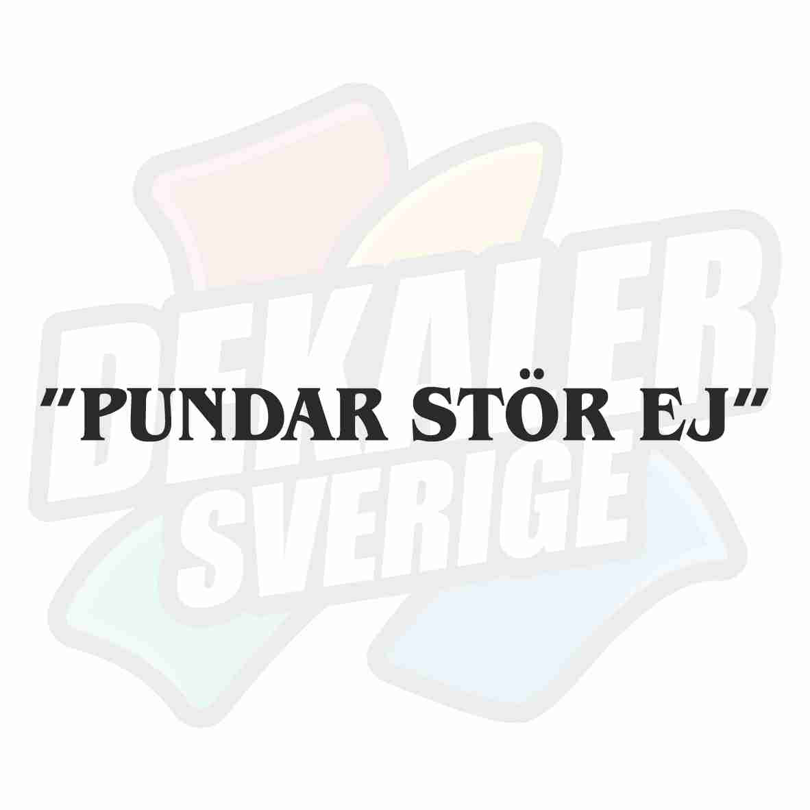PUNDAR STÖR EJ - Dekal