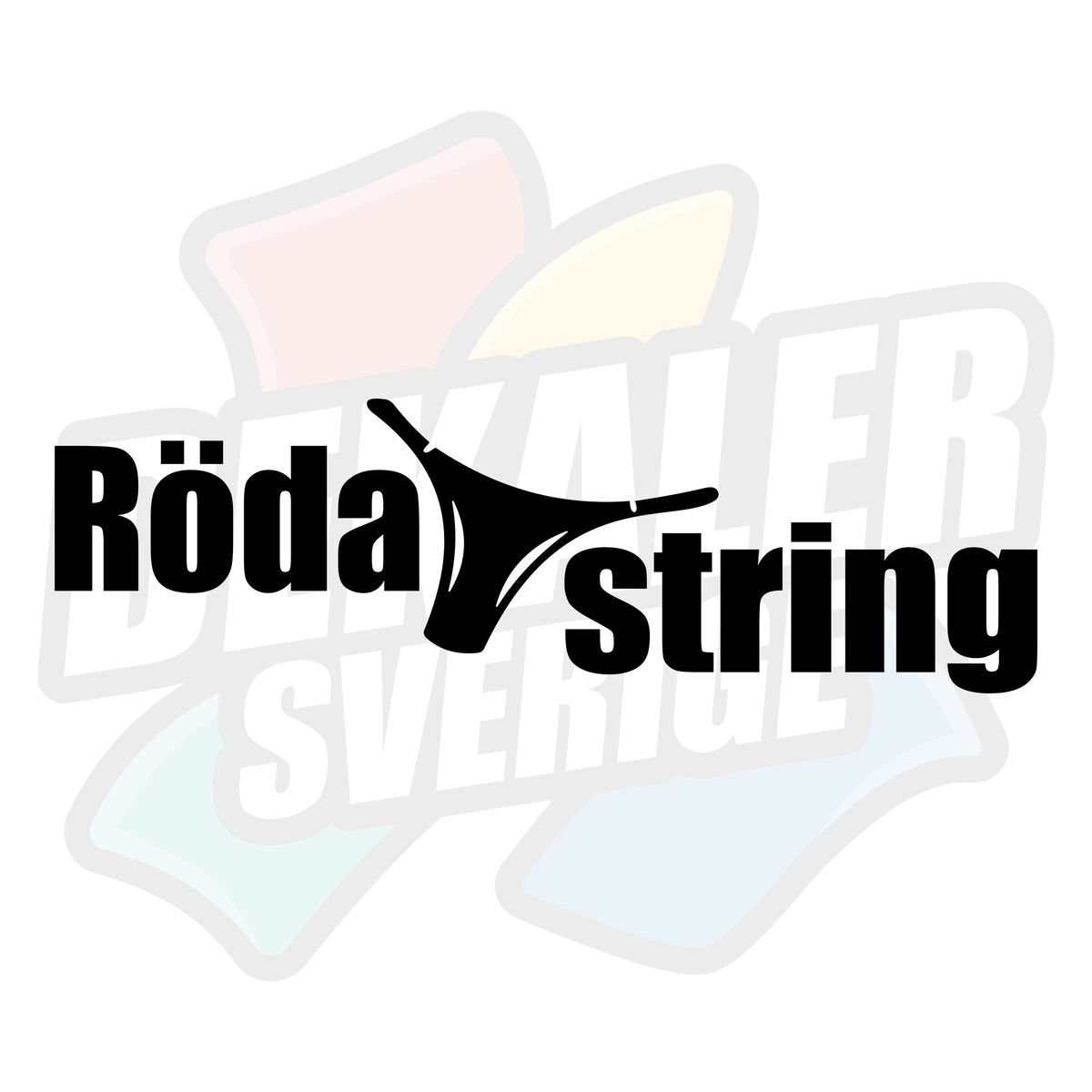 Röda string - Dekal