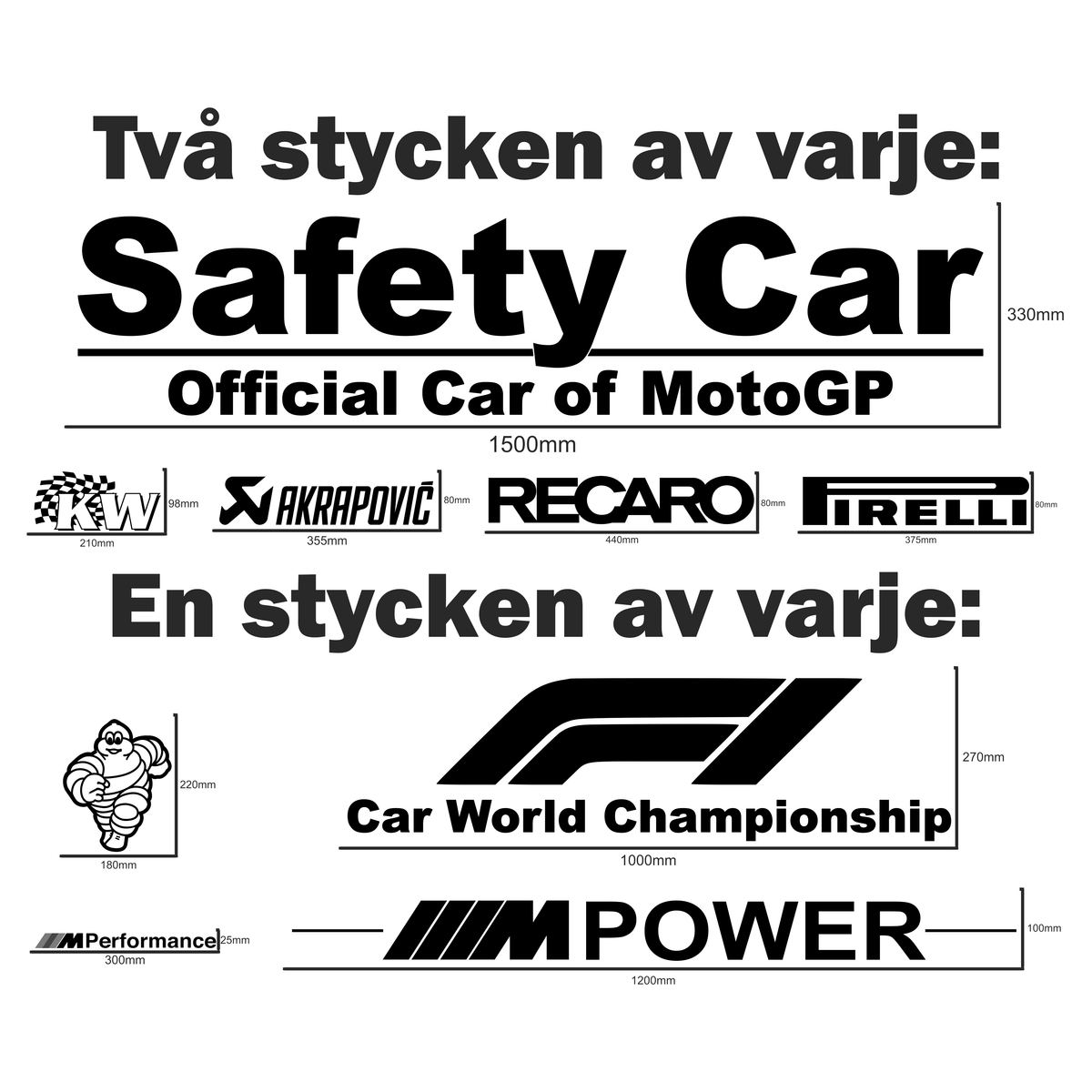 Safety Car - Dekalkit