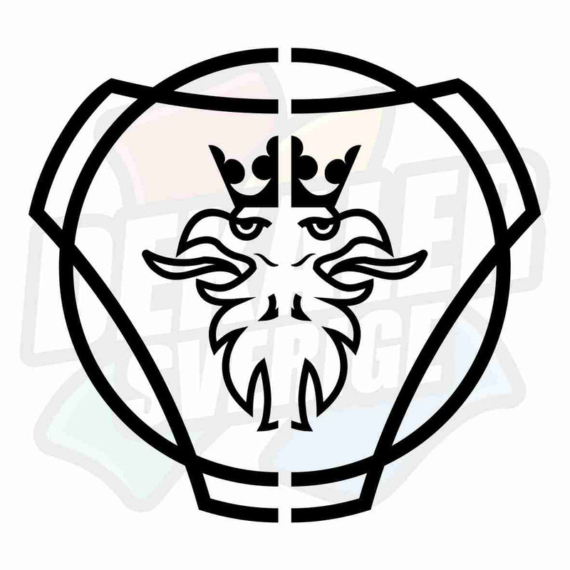 Scania, delad - Dekal