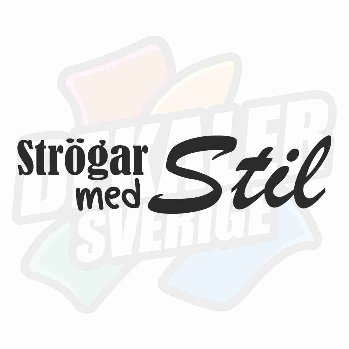 Strögar med stil - Dekal