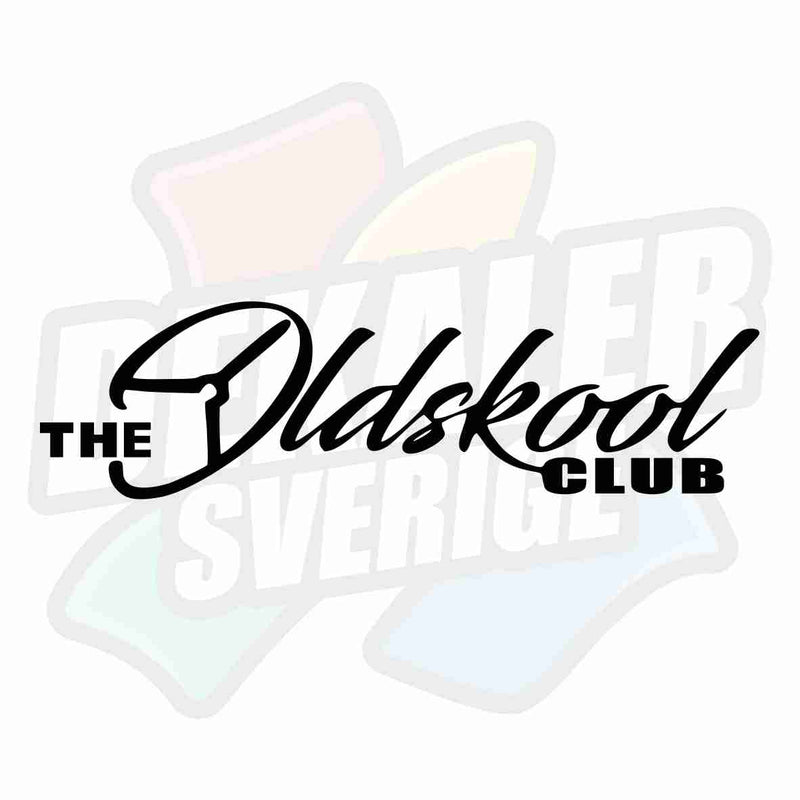 The Oldskool club - Dekal