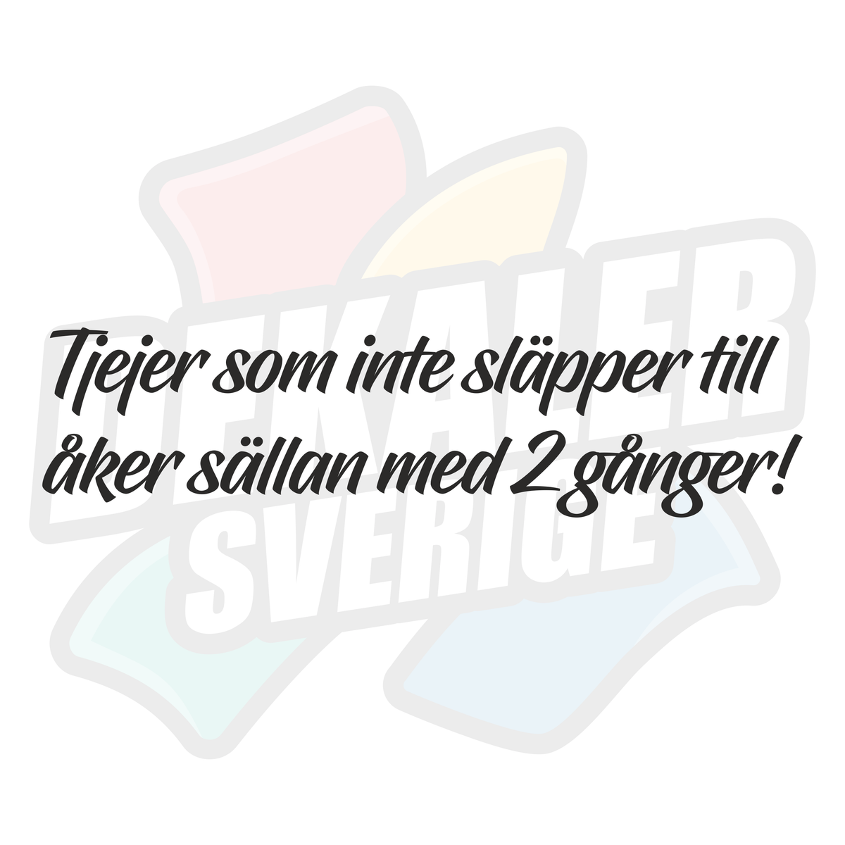Tjejer som inte släpper till - Dekal