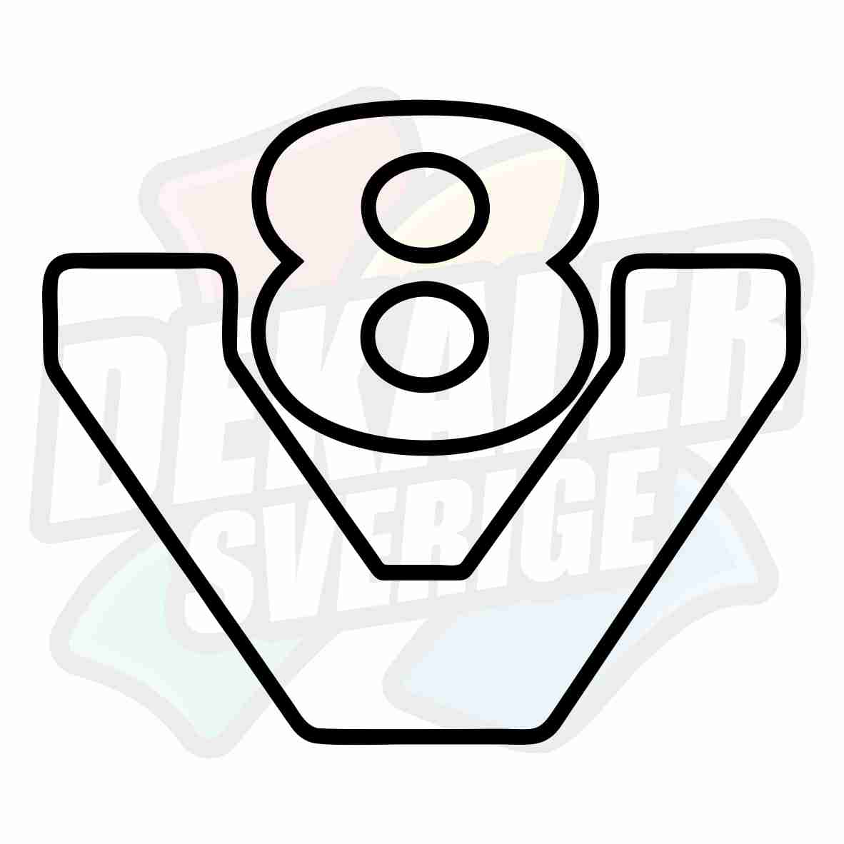 V8 2 - Dekal