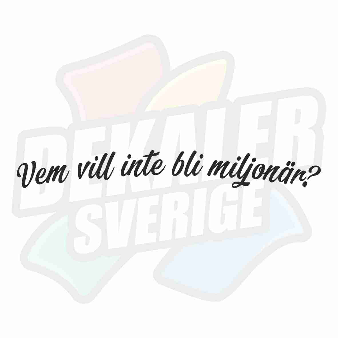 Vem vill inte bli miljonär - Dekal
