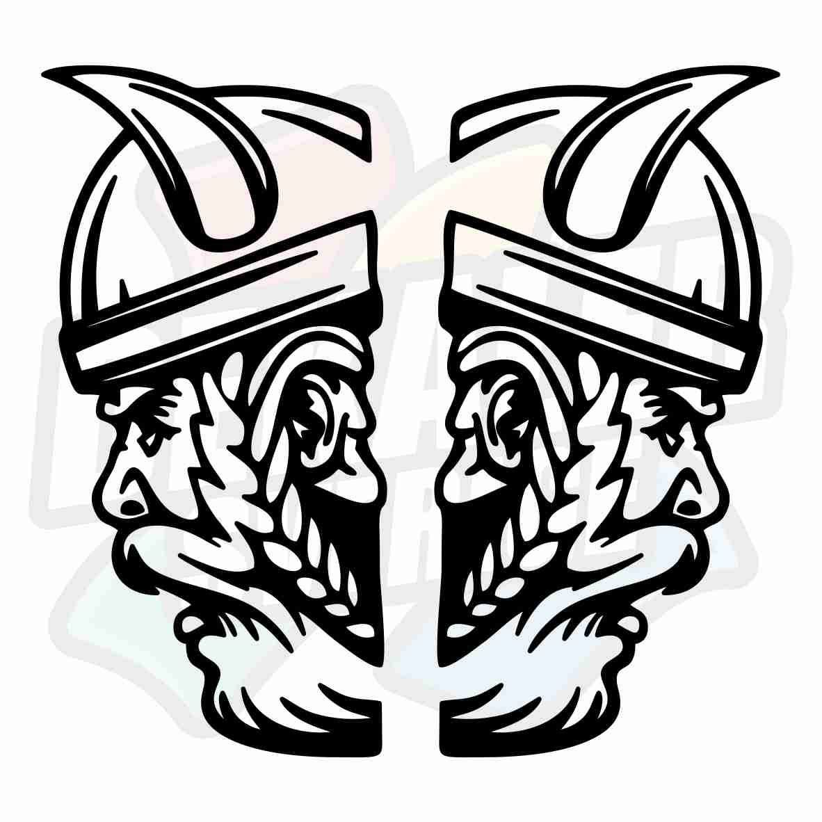 Viking, delad - Dekal